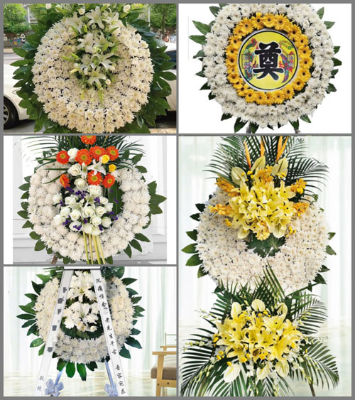 江苏扬州邗江区公道镇河东村花圈速递